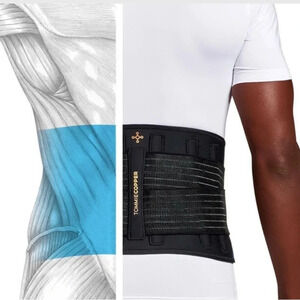 NWT Tommie Copper Adjustable Back Support Back Brace Unisex Size Large/ XL